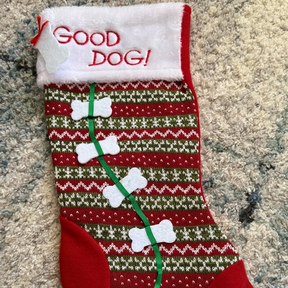 “Good Dog” Stocking - Picture 2 of 2